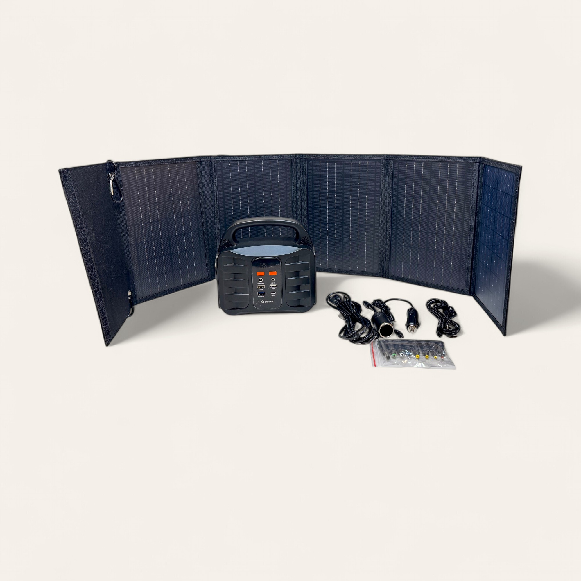 Denver PPS-42000 Power Bank + solcelle tilbehør
