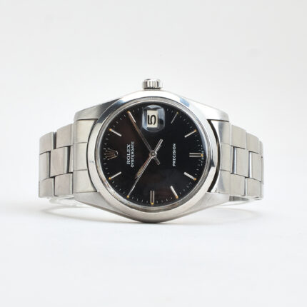 rolex oysterdate black dial